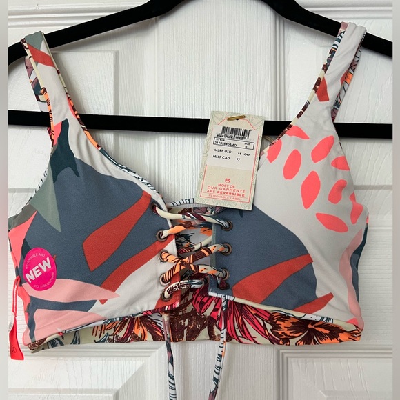 🌸🌴 MAAJI 🌴🌸 TROPICAL REVERSIBLE BIKINI TOP - Picture 13 of 13